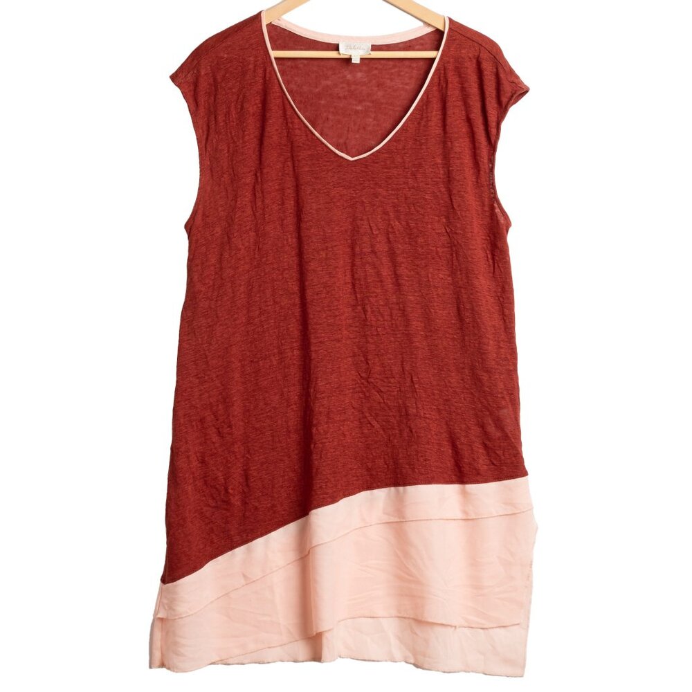 Anthropologie Deletta Asymmetrical Tunic Top size XL